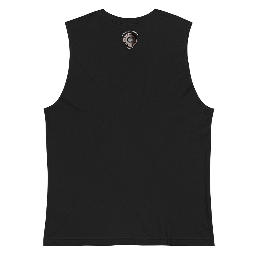 MegaRocker White Death Metal Logo Muscle Tank product image (4)