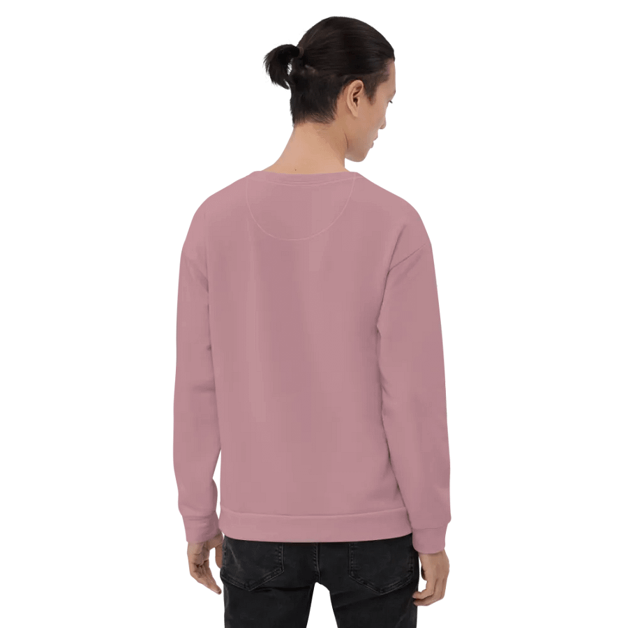 Plain Dusty Pink Soft Summer Unisex Recycled Polyester Heavyweight Premium Sweatshirt by Treasure Pie product image (11)