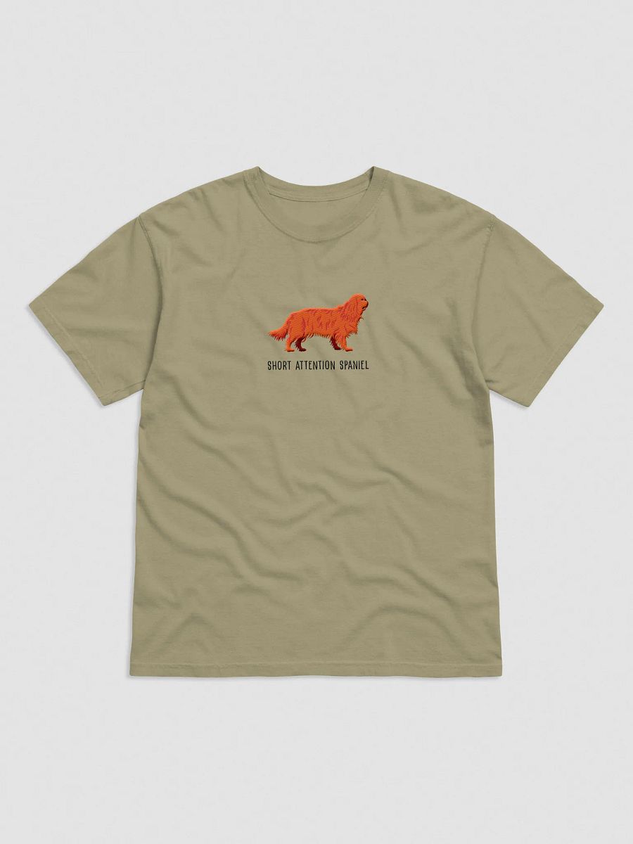 Short Attention Spaniel T-Shirt(Embroidered) of a King Charles Spaniel(Ruby) product image (9)