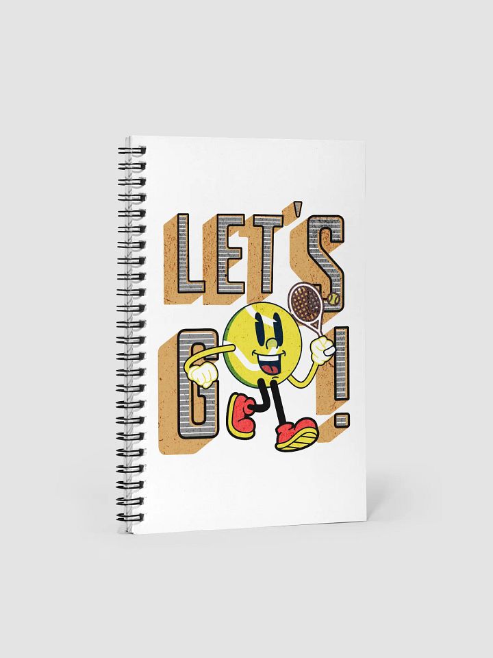 Lets Go Mascot Tennis Ball Spiral Notebook product image (2)