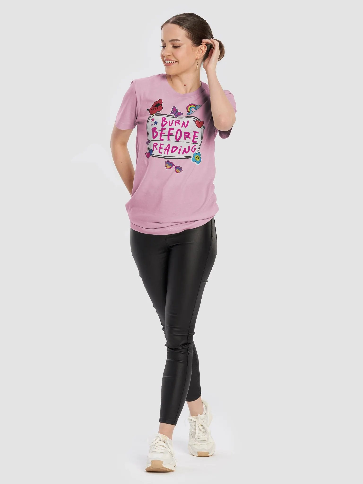 Pink Like the Folds of Your Brain Logo Tee product image (10)
