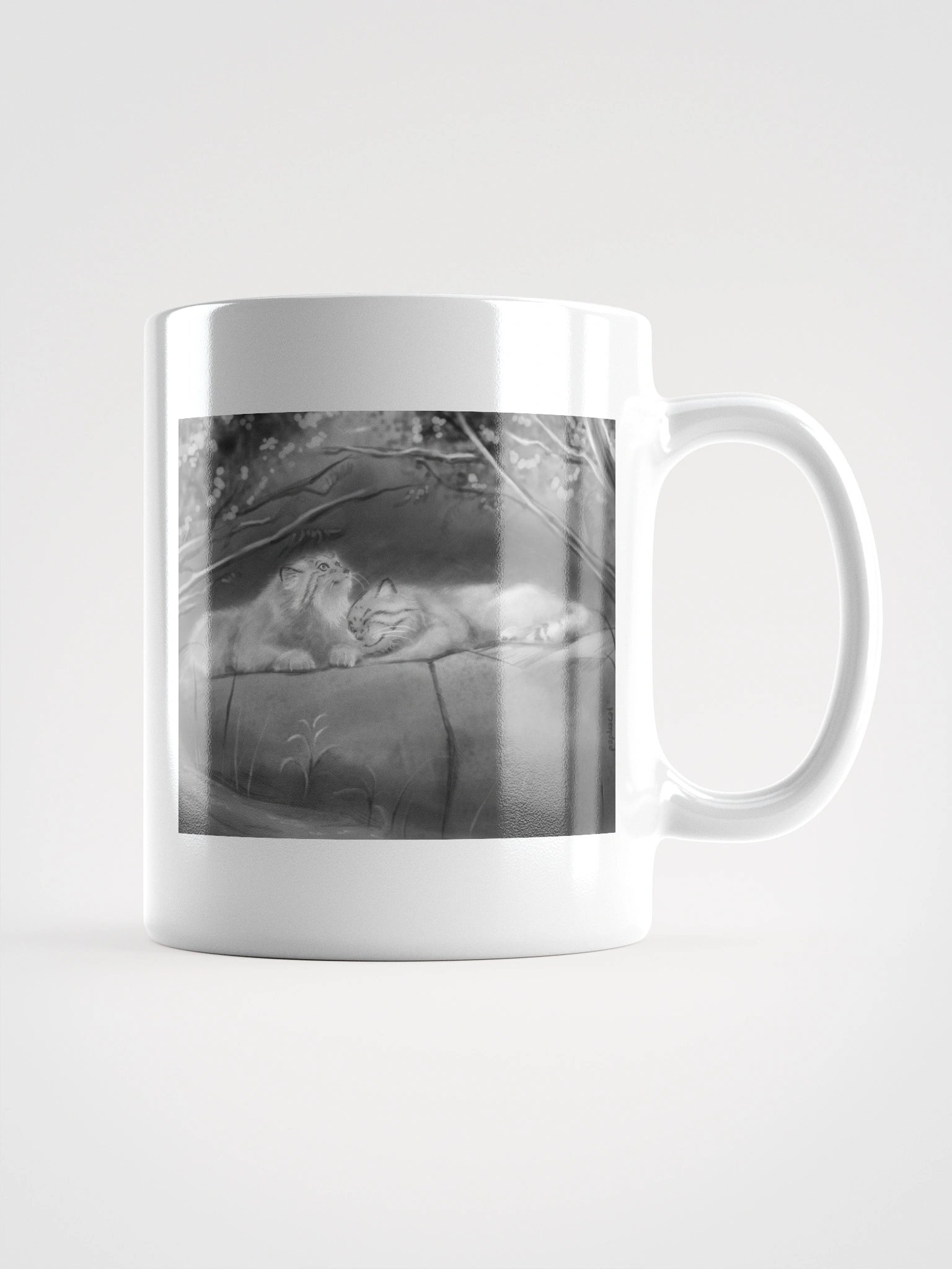 Bol & Polly Tribute (B&W) - White Mug product image (2)