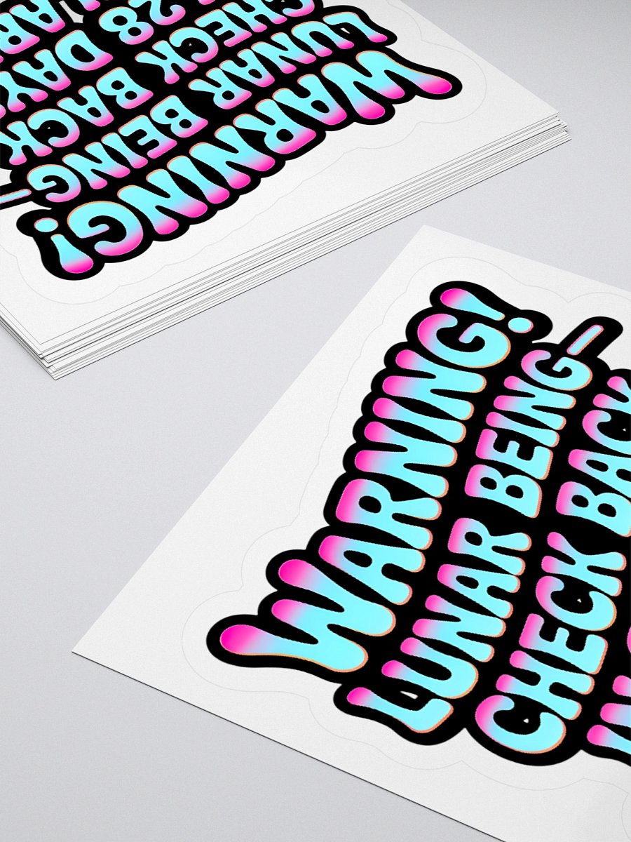 Retro Lunar Being Reflector Sticker product image (11)
