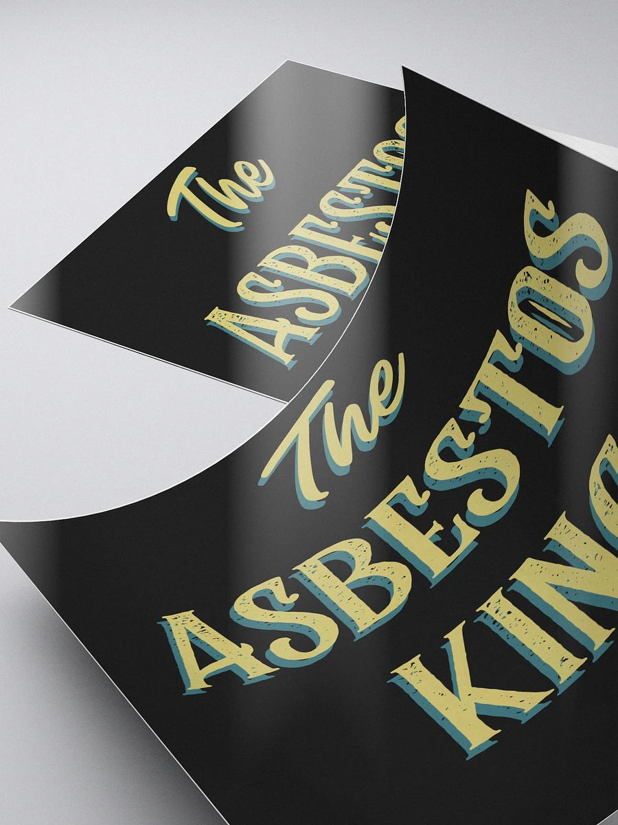 The Asbestos King bubble free stickers product image (4)