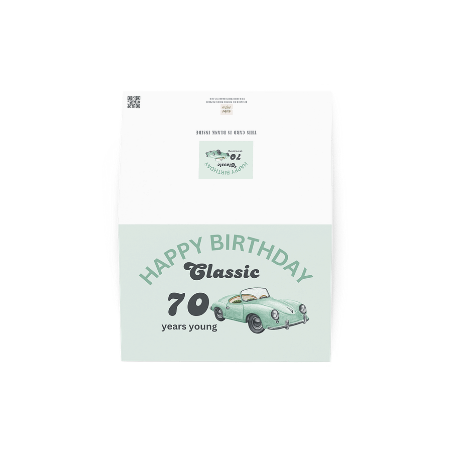 70th Birthday Greeting Card product image (3)