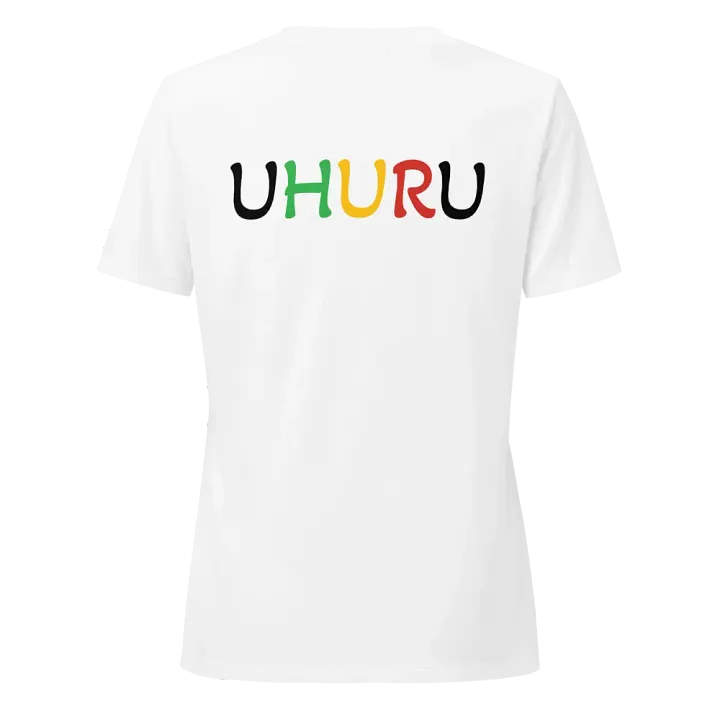 Uhuru - Women's White Africa Map Outline Tee product image (2)