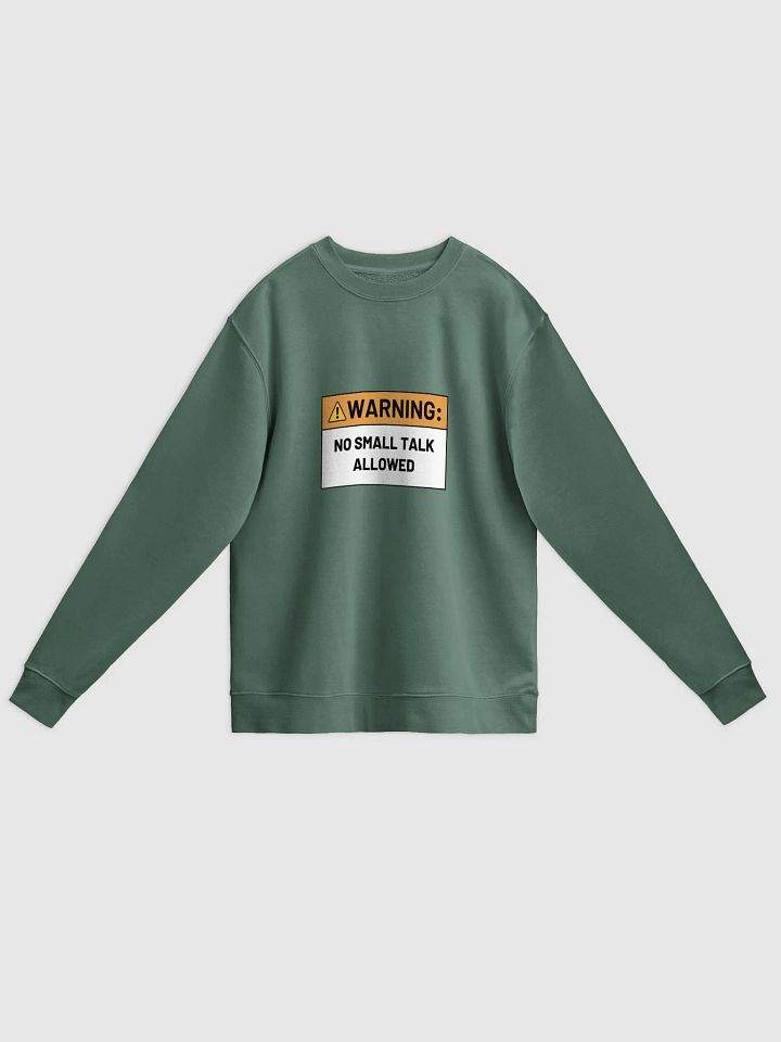 NO SMALL TALK ALLOWED printed pigment crewneck product image (7)