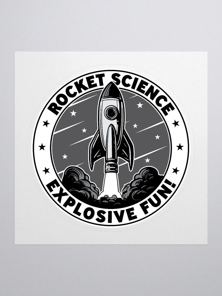 Rocket Science: Explosive Fun Sticker for Science Lovers product image (1)