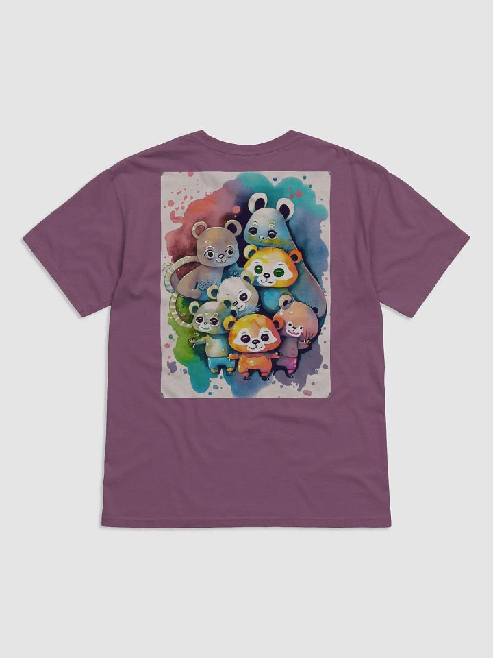 Animal Antics: Fun Watercolor Cartoon T-Shirt by Wear Your Values product image (22)