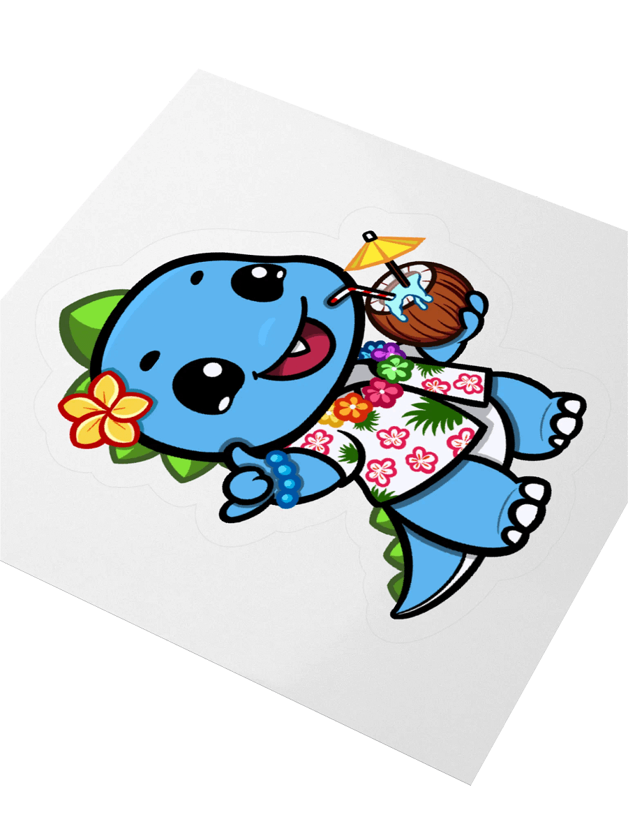 samooongi W Hawaiian Kooks Sticker product image (3)