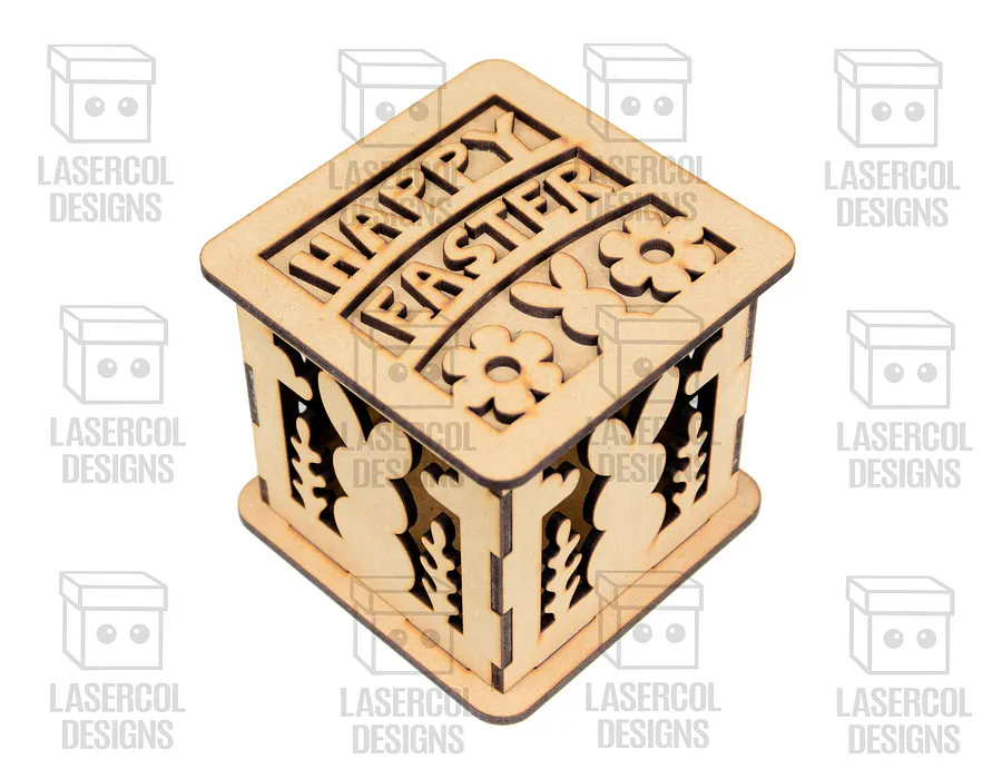 Easter Boxes Set (2 Sizes, 5 Styles) - Laser Cut Files product image (6)