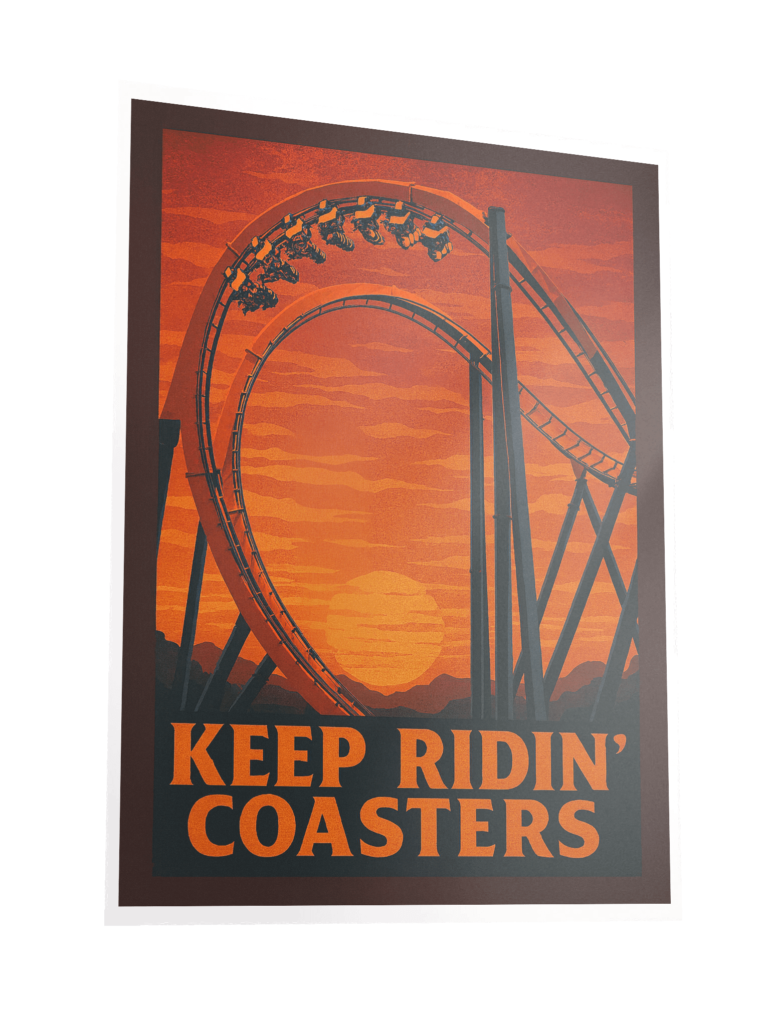 Keep Ridin' Coasters Cobra Roll 18x24" Poster product image (3)