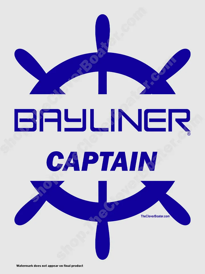 Bayliner Captain - T-Shirt - Light Shirt w/Blue Logo product image (2)