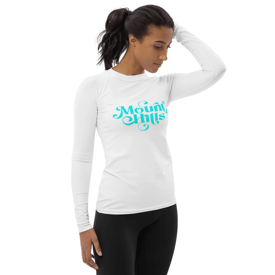 Turquoise Blue 'Mount Hills' Women's Rash Guard product image (4)