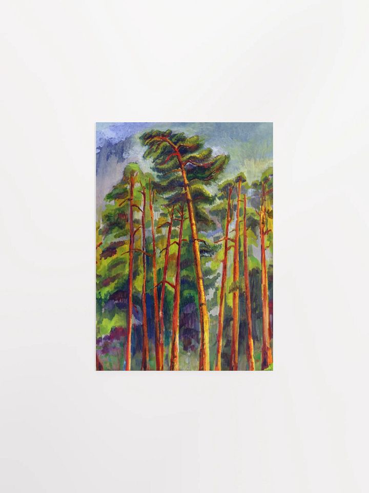Misty Forest Symphony Poster - Dramatic Evening Pines product image (2)