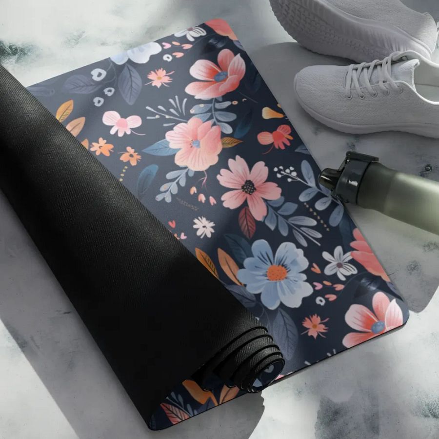 Floral Pattern Yoga Mat by Treasure Pie product image (5)