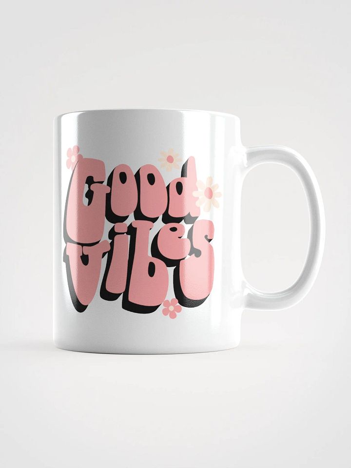 [11oz / 15oz / 20oz] Drinking Mug | Good Vibes Daisies product image (2)