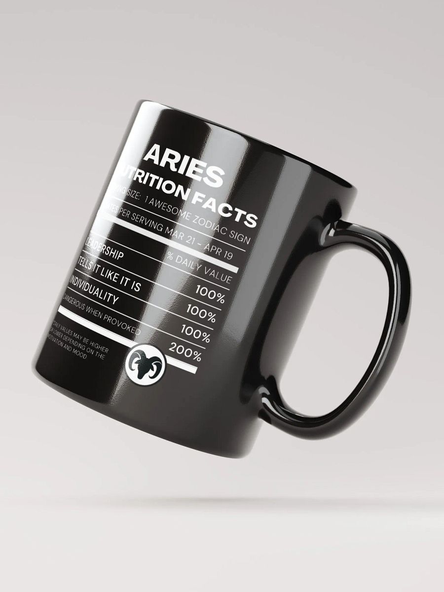 Aries Nutrition Facts Mug product image (5)