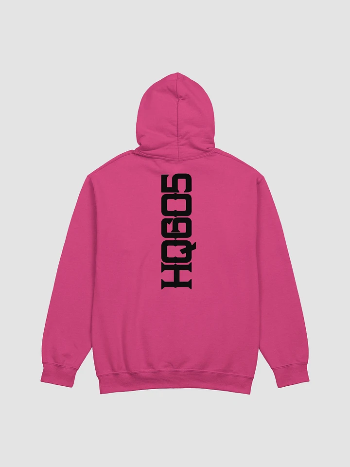 HQ605 Black Logo w/Back Pink Hoodie product image (2)