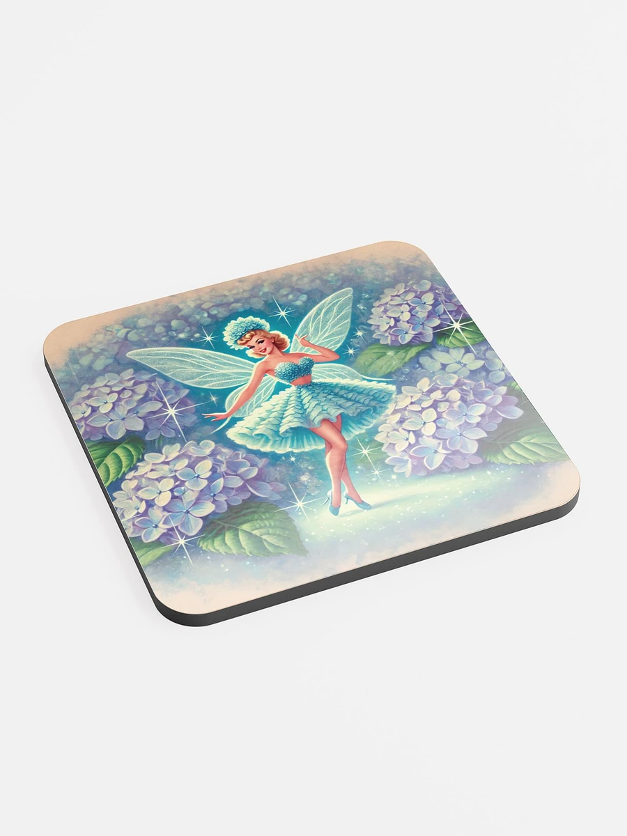 Blue Hydrangea Fairy Cork Coaster product image (2)