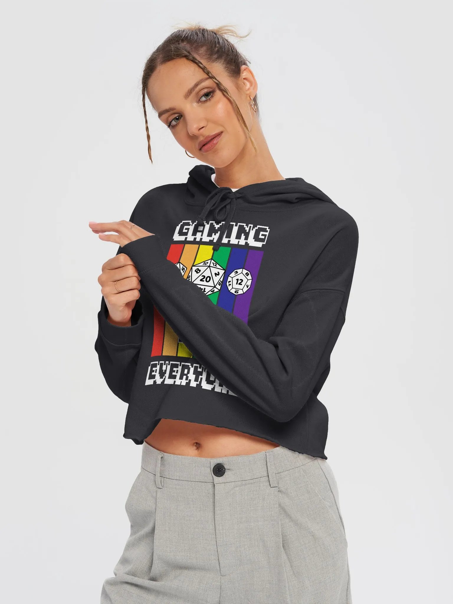 Gaming is for Everyone 2024 Crop Top Hoodie product image (3)