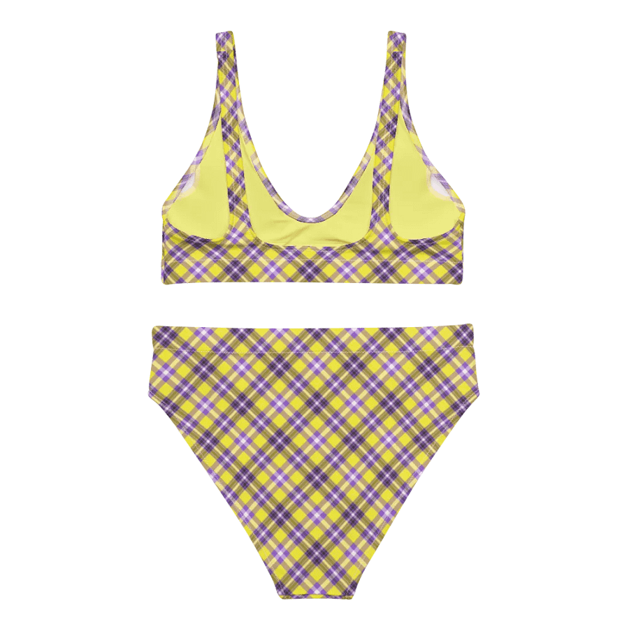 Yellow and Purple Plaid Bikini product image (4)