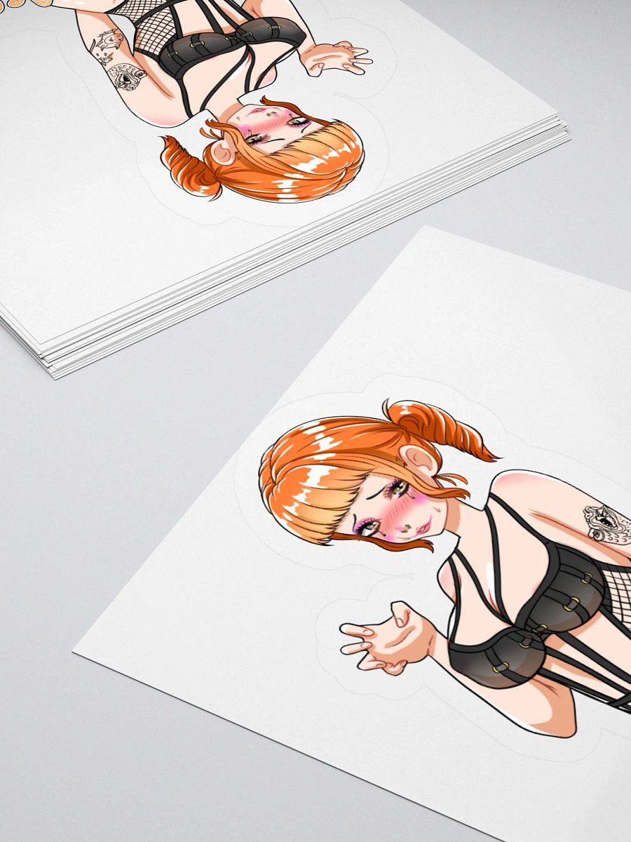 MeeshVS Clown Girl Sticker (Orange Hair) product image (4)