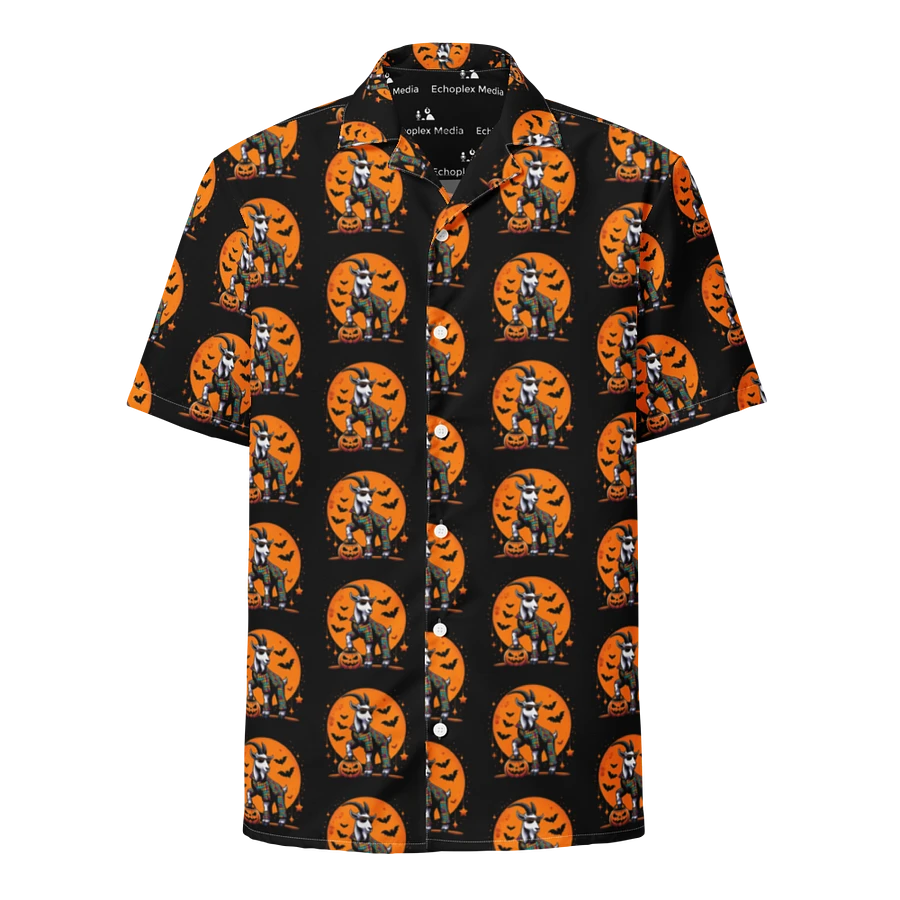 2024 Halloween Disco Goat All Over Print Hawaiian Shirt - Black product image (1)