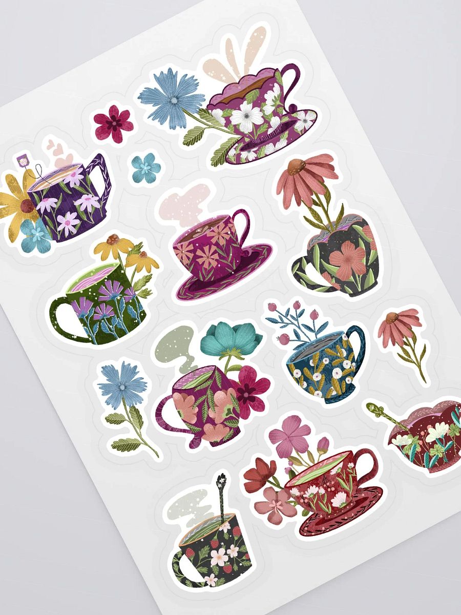 Tea Cup Sticker Sheet product image (1)