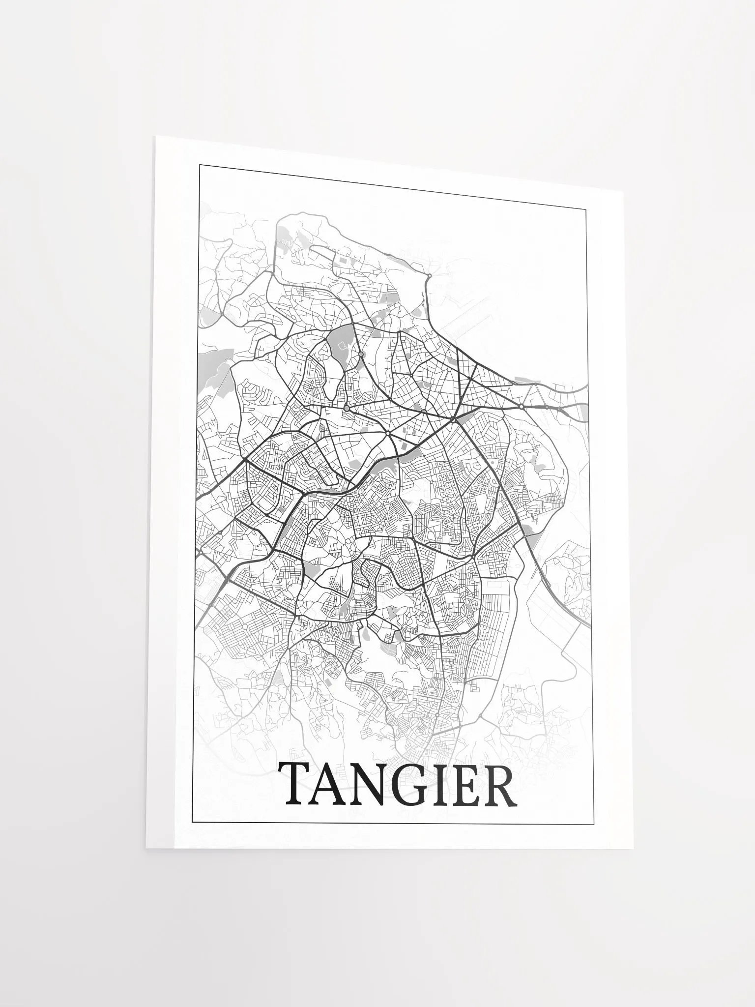 Tangier, Morocco, city map print product image (12)