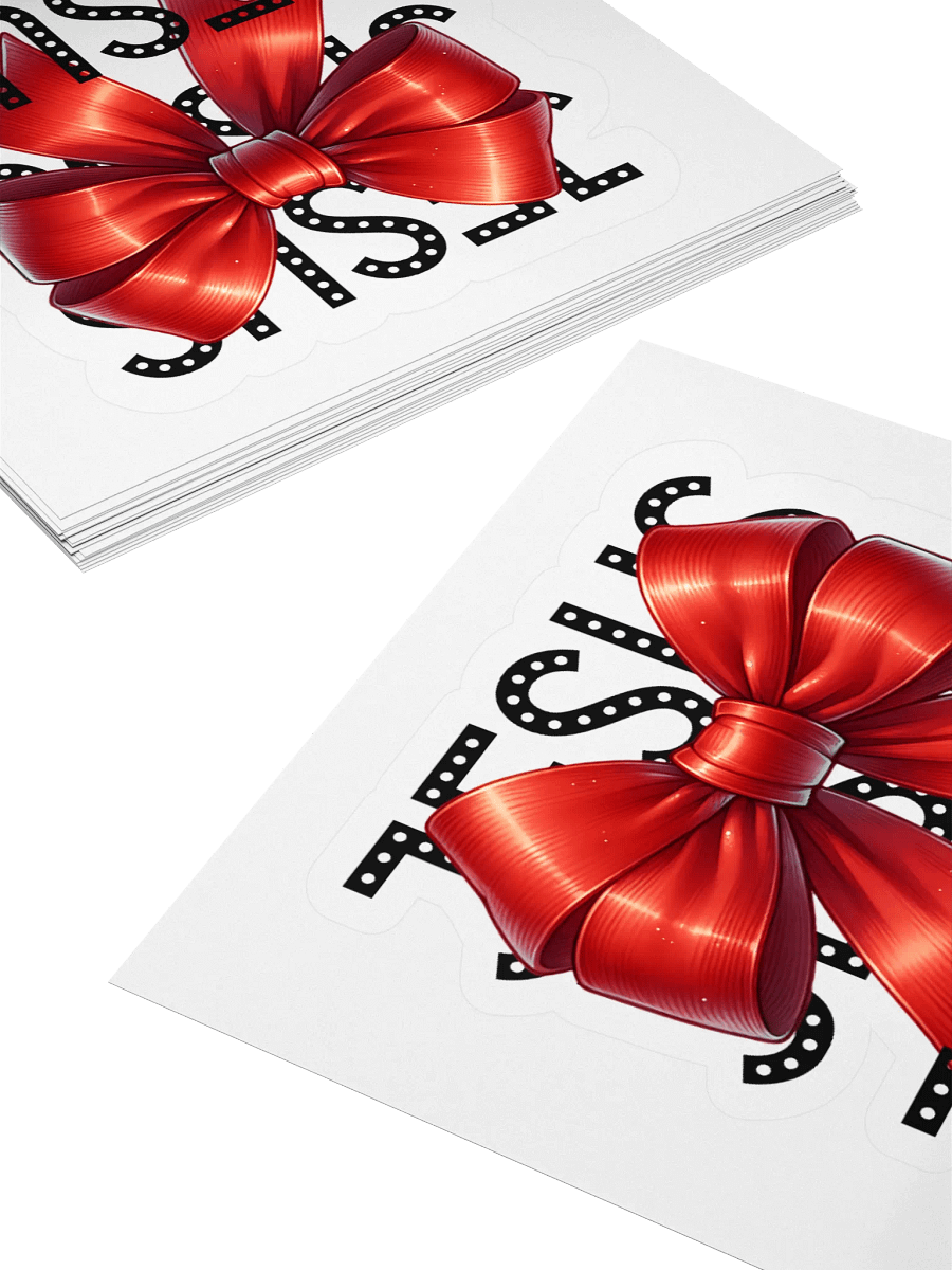 JESUS Bow Charm Kiss Cut Stickers product image (4)