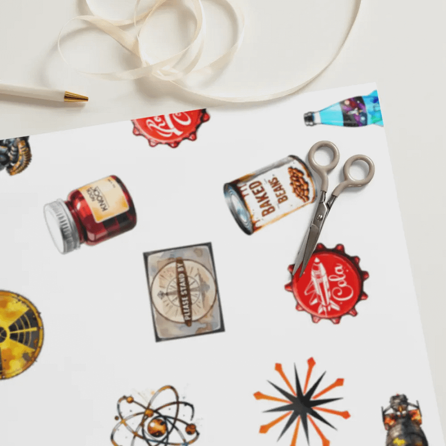 Wasteland-Inspired Wrapping Paper Set #fallout product image (11)