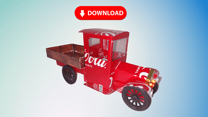 Soda Can Car Ford Model T Truck DIGITAL Plans product image (1)