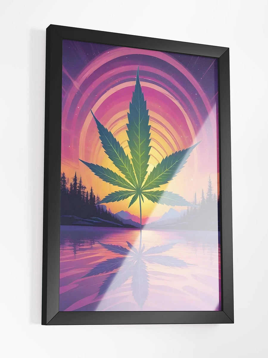 Cannabis Leaf Sunset Framed Poster product image (4)