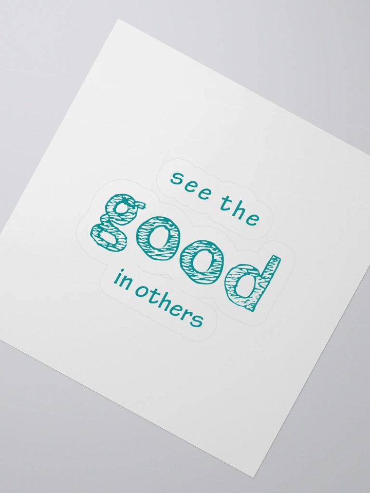 Good Vibes Teal Kiss Cut Stickers product image (5)