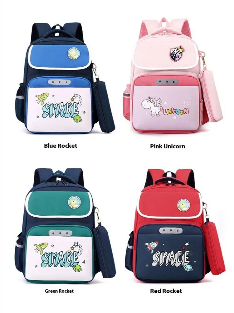 Children's Large Capacity Bag For Burden Reduction And Spine Protection product image (6)