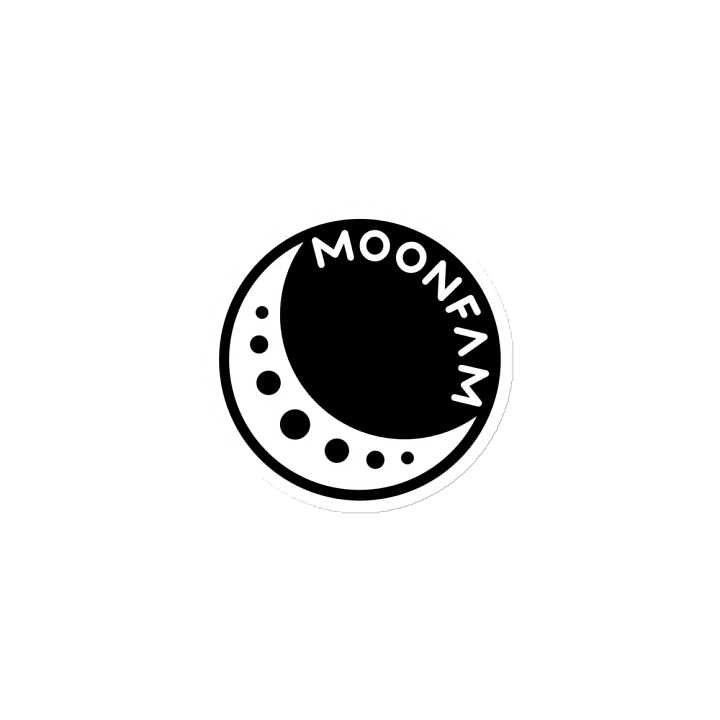 MoonFam 𝖑𝖔𝖌𝖔 fridge magnet product image (1)