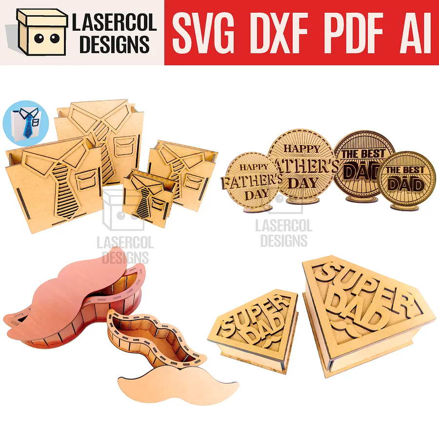 Father's Day Gift Bundle - Laser Cut Files product image (1)
