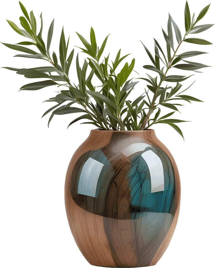 Harmony of Nature – Decorative Vase PNG product image (1)
