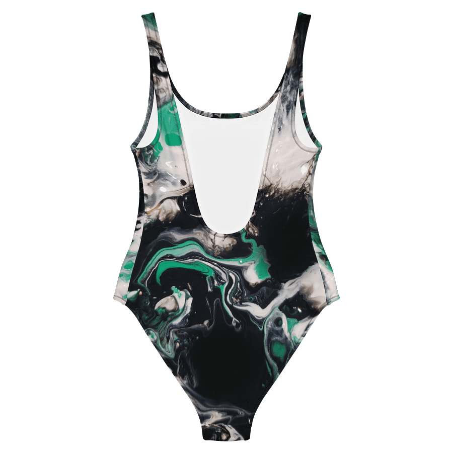 Green Waves Customizable Cheeky Fit Swimsuit product image (6)