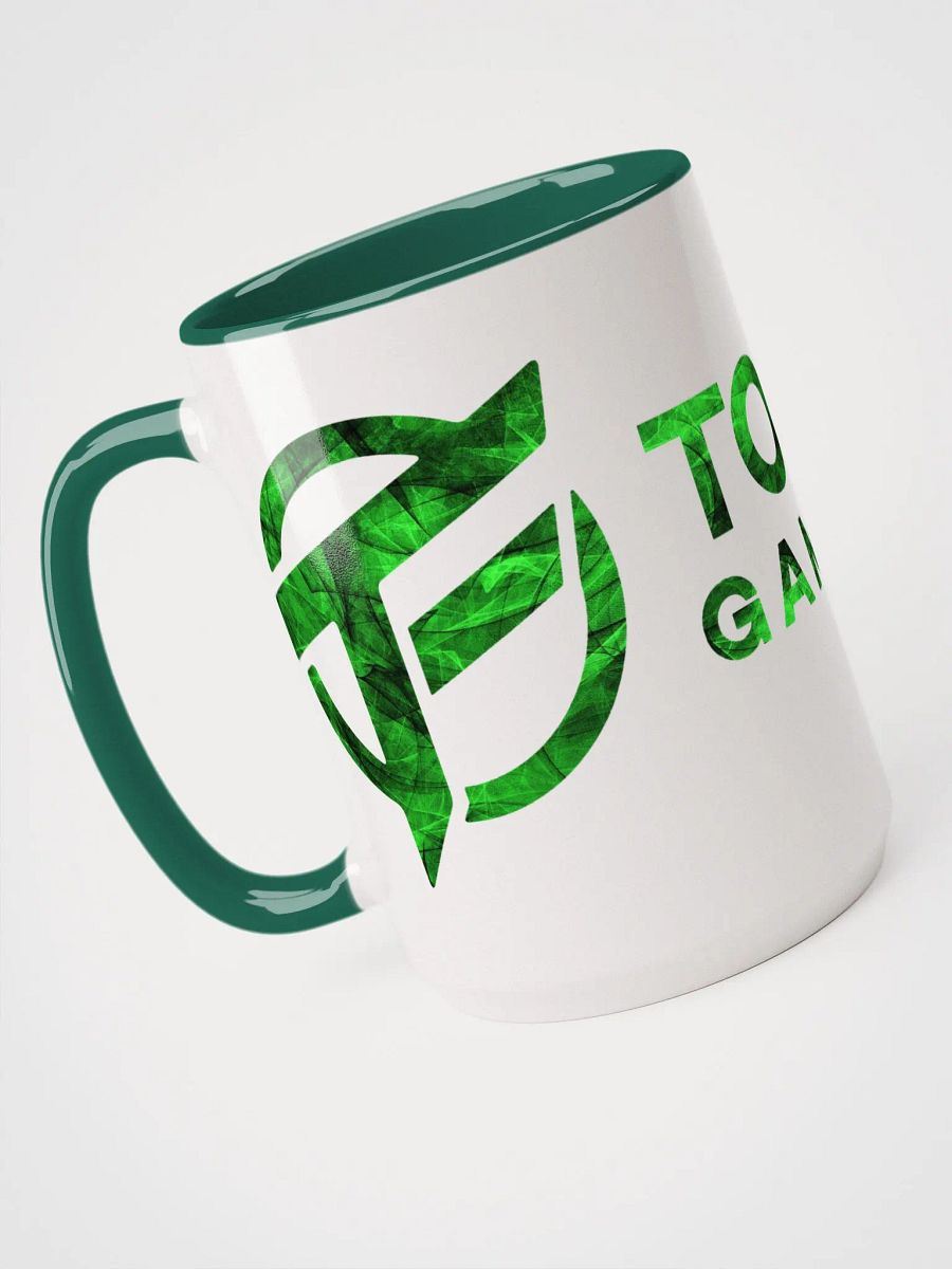 TopFrag™ Green Spiral Ceramic Mug with Color Inside product image (4)