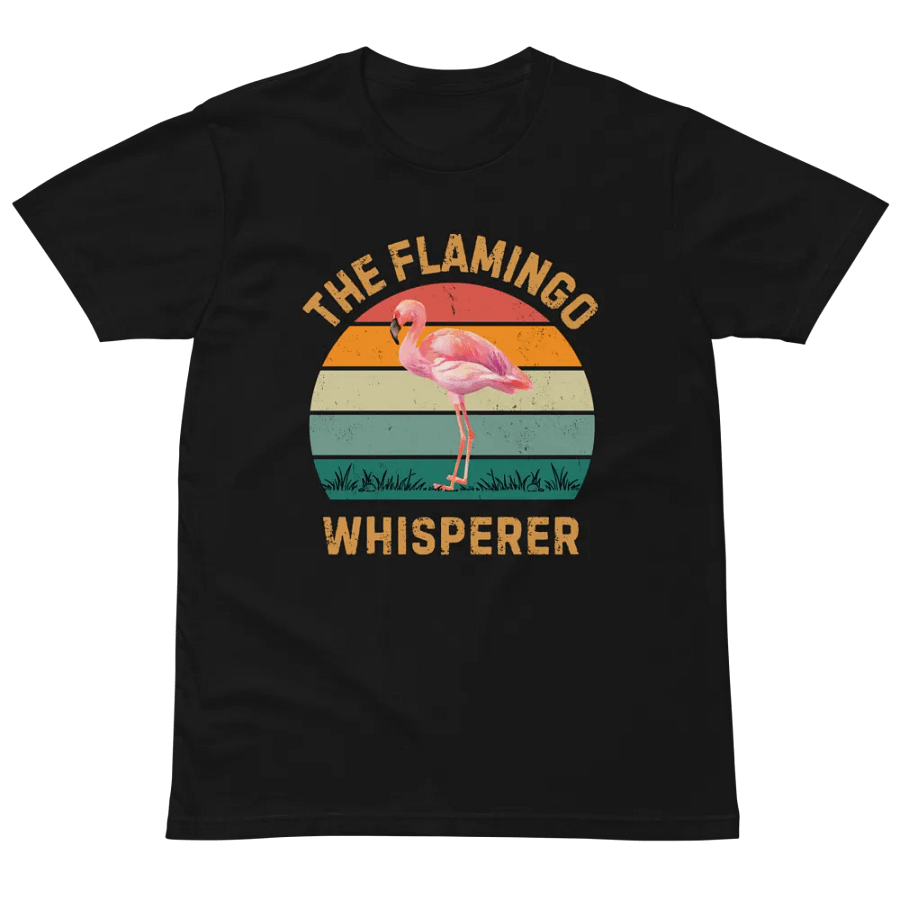 Flamingo Whisperer Unisex Premium T-Shirt product image (2)