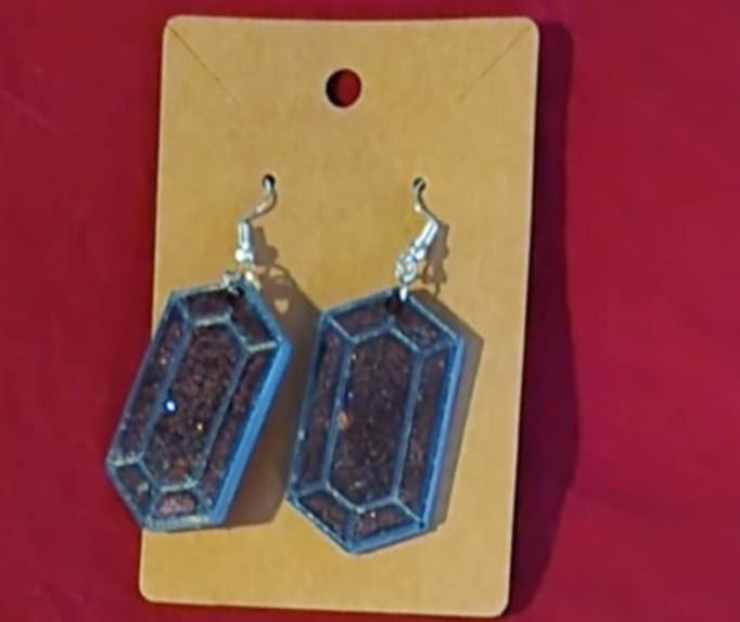 resin diamon earrings product image (2)