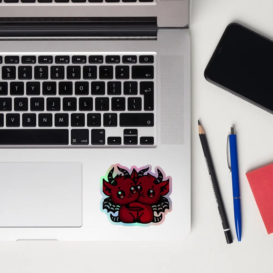Cuddly Creatures Holographic Sticker Pack product image (12)