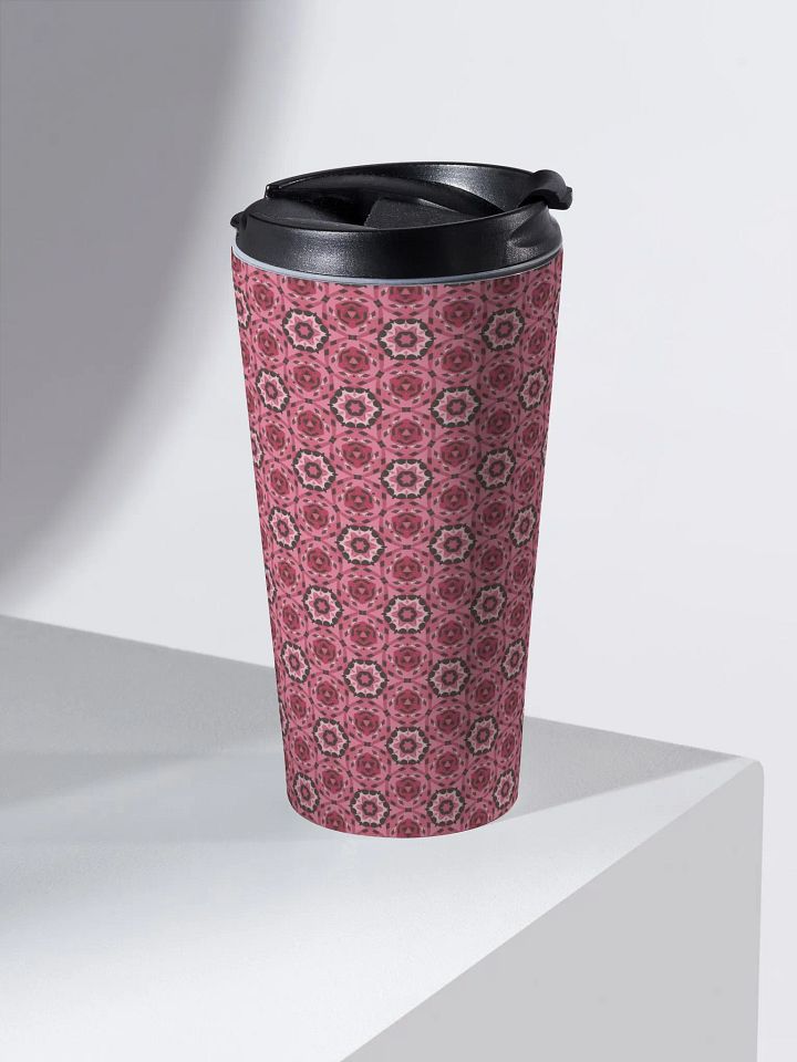 Pink & Black Octagonal Travel Mug product image (2)