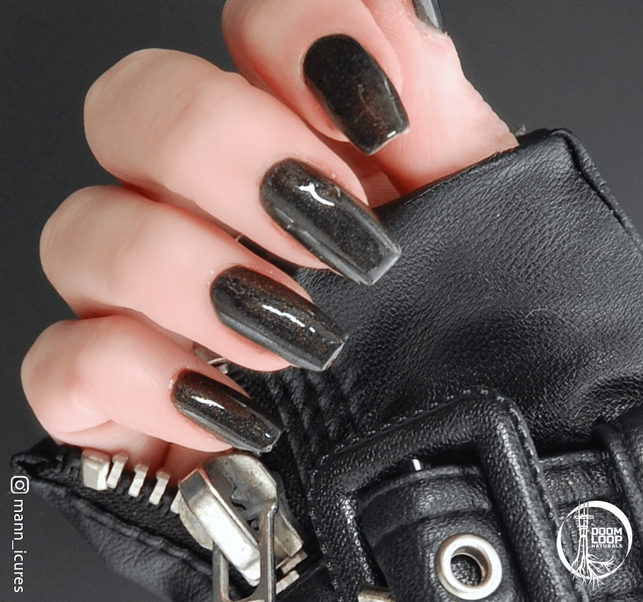 2 AM - Black Holo Sparkle Nail Polish product image (3)