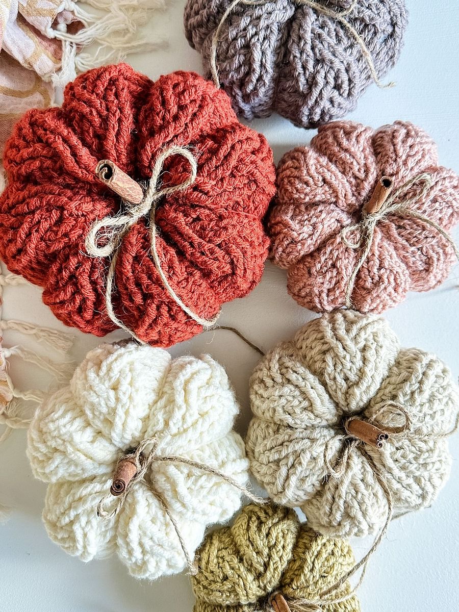 Cozy Cottage Cable Pumpkin Crochet Pattern product image (4)