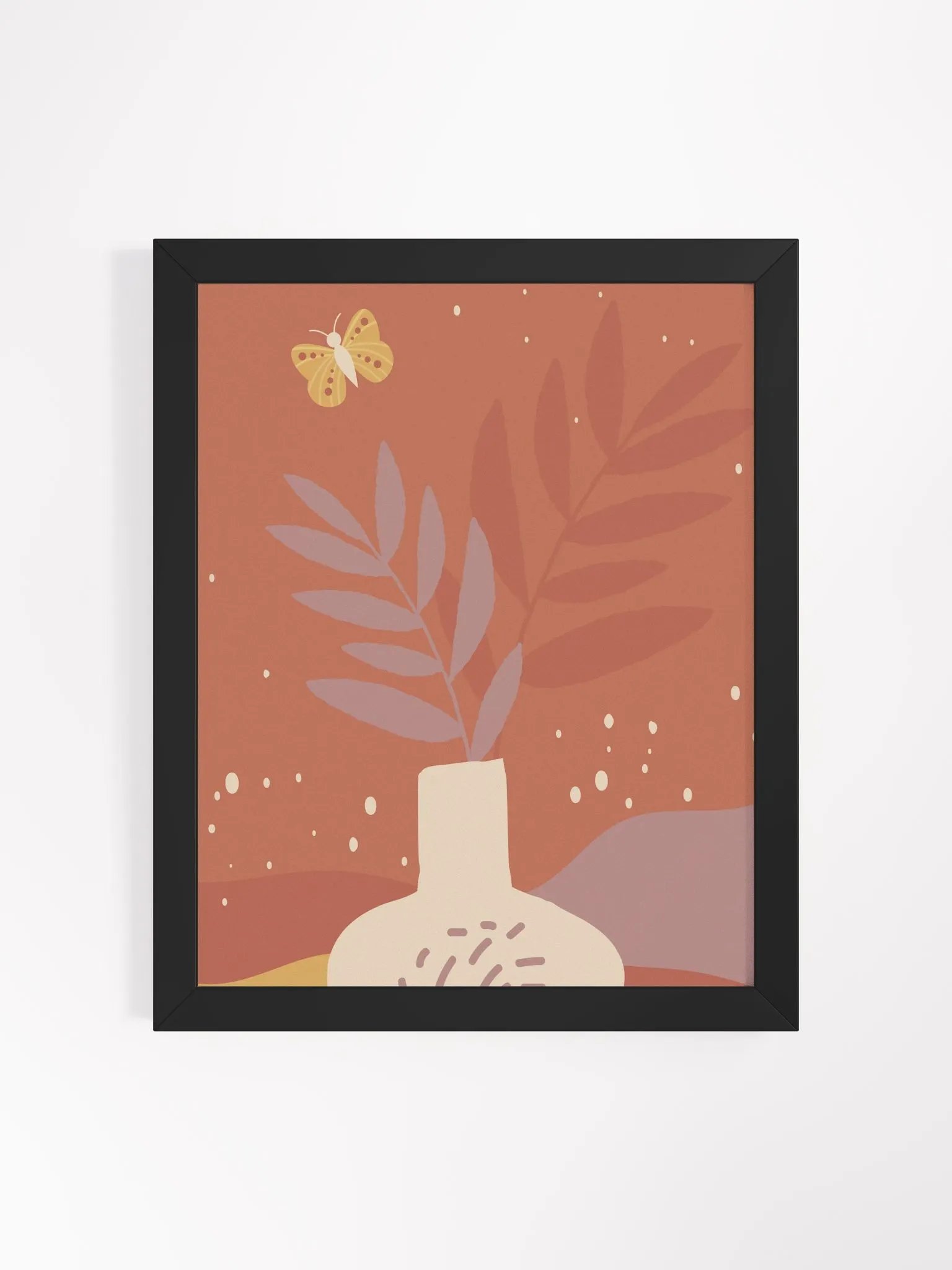 Ethereal Vase and Butterfly Framed Poster product image (11)