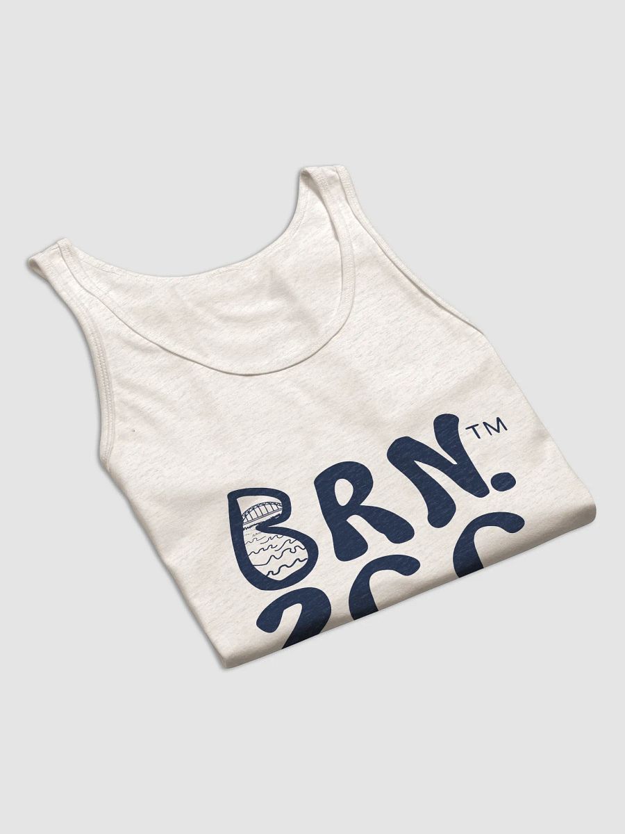 Cape Classic Tank | BRN.2C.C.™ | Men’s Jersey Tank Top | BOURNE to Flex™ | Navy Logos product image (8)