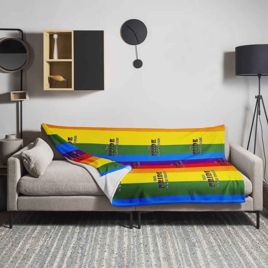 Pride Rainbow Throw Blanket product image (11)